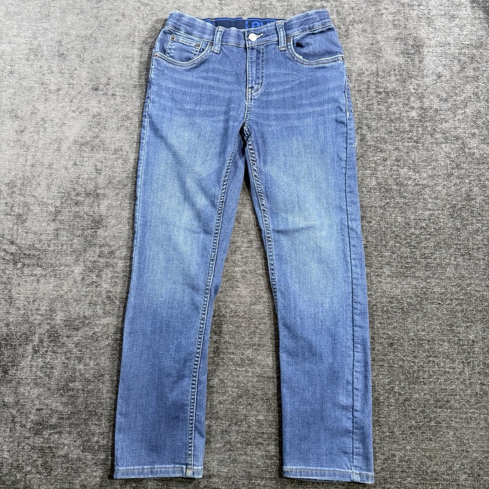 Levis 502 Jeans Boys 12 Regular 26x27 Blue Slim Straight Stretch Medium Wash